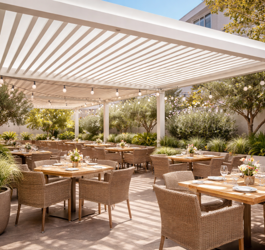Pergola_bioclimatica_restaurante_persianasytoldosrivero